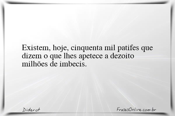 Frase de Diderot