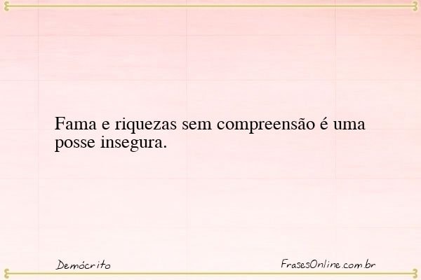 Frase de Demócrito