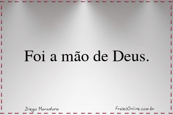 Frase de Diego Maradona