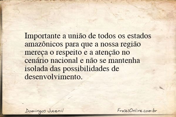 Frase de Domingos Juvenil