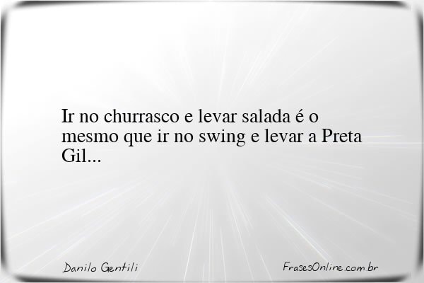 Frase de Danilo Gentili