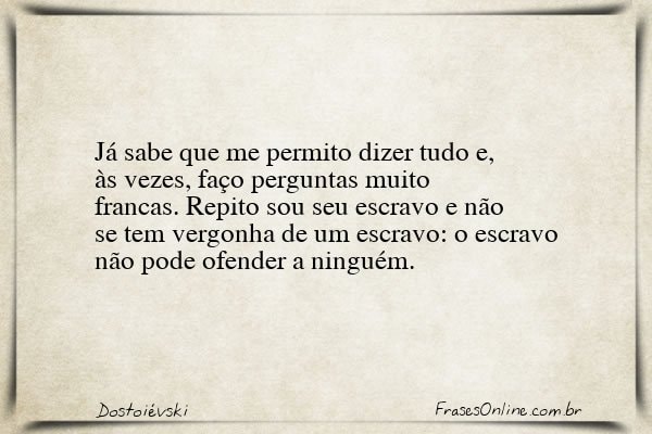 Frase de Dostoiévski