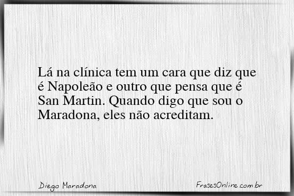 Frase de Diego Maradona