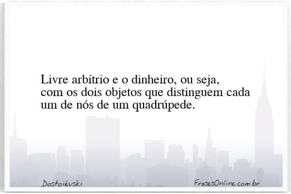Frase de Dostoiévski