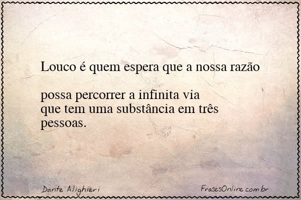 Frase de Dante Alighieri