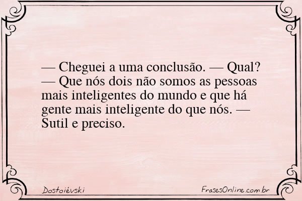 Frase de Dostoiévski
