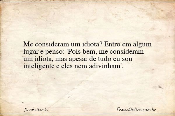 Frase de Dostoiévski