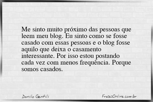 Frase de Danilo Gentili