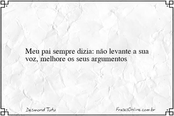 Frase de Desmond Tutu