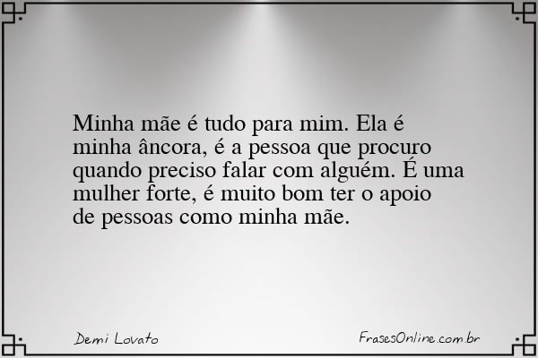 Frase de Demi Lovato