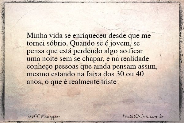 Frase de Duff Mckagan