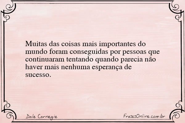 Frase de Dale Carnegie