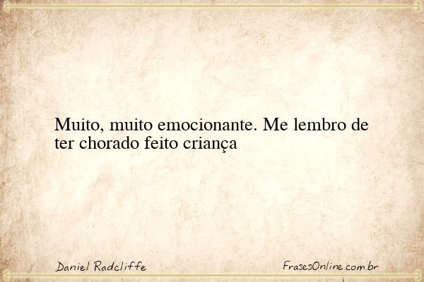 Frase de Daniel Radcliffe
