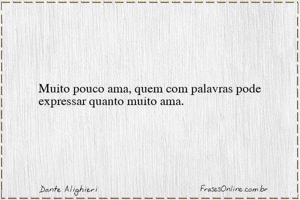 Frase de Dante Alighieri