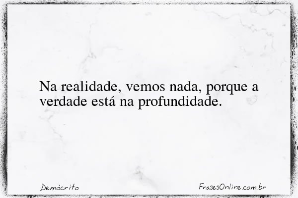 Frase de Demócrito