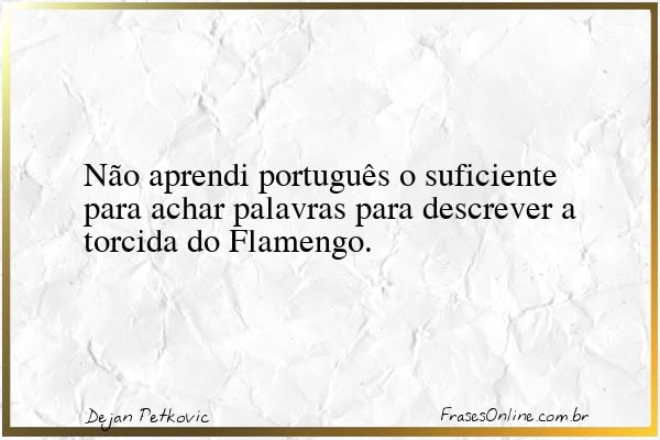 Frase de Dejan Petkovic