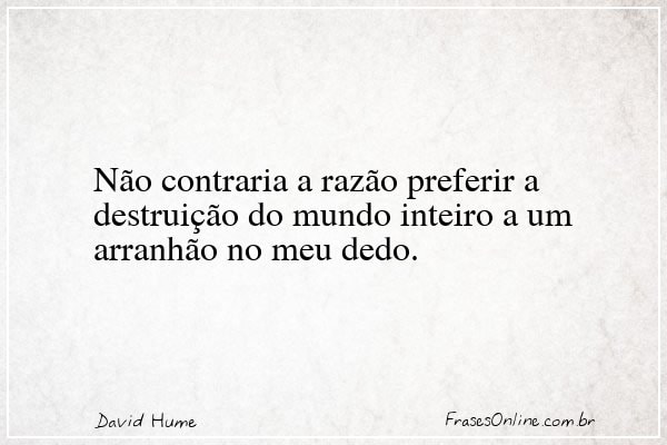 Frase de David Hume