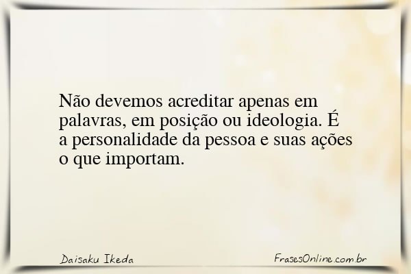 Frase de Daisaku Ikeda