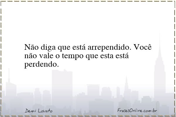 Frase de Demi Lovato