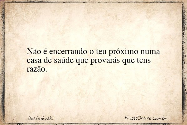 Frase de Dostoiévski