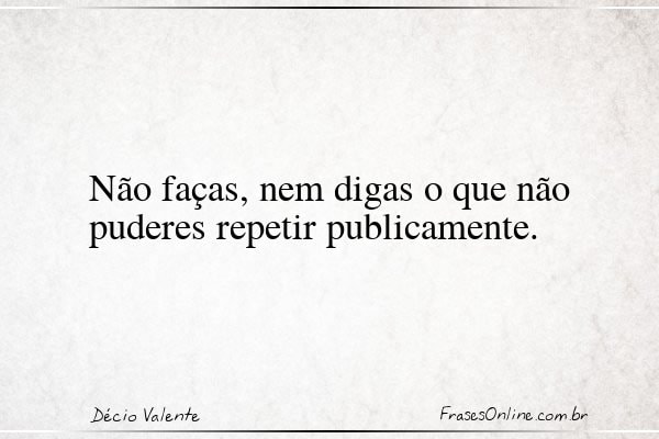 Frase de Décio Valente
