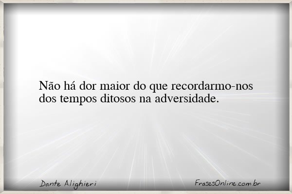 Frase de Dante Alighieri