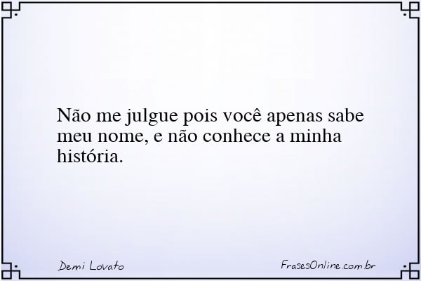 Frase de Demi Lovato