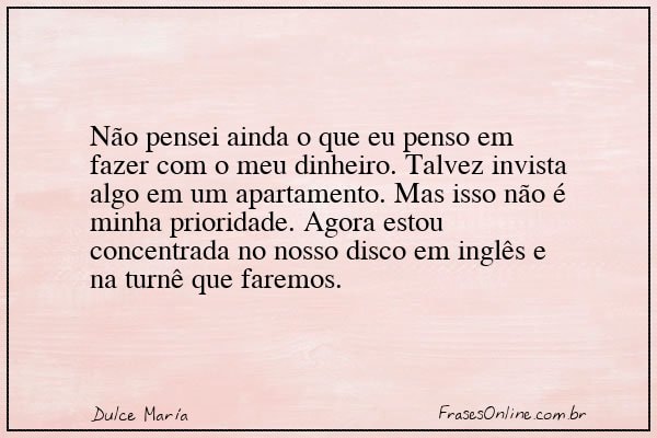 Frase de Dulce María