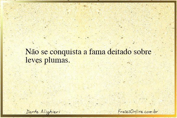 Frase de Dante Alighieri