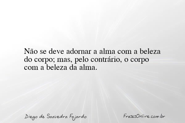 Frase de Diego de Saavedra Fajardo
