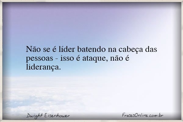 Frase de Dwight Eisenhower