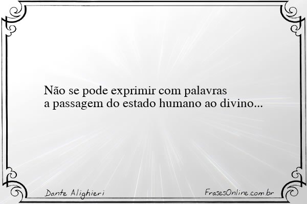 Frase de Dante Alighieri