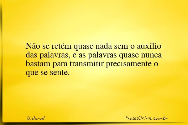 Frase de Diderot