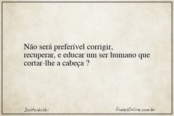Frase de Dostoiévski