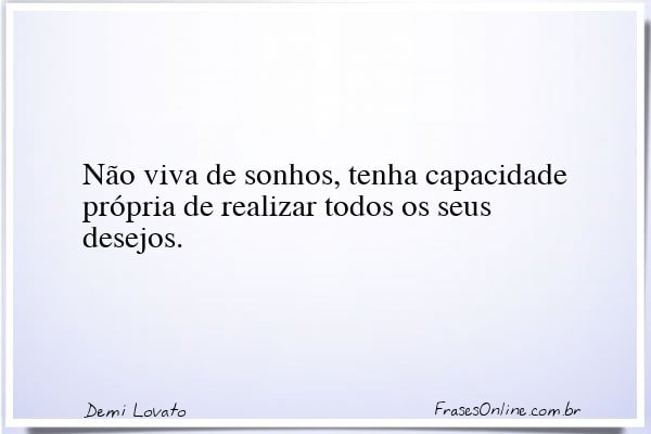 Frase de Demi Lovato