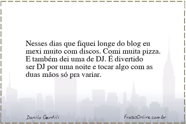 Frase de Danilo Gentili