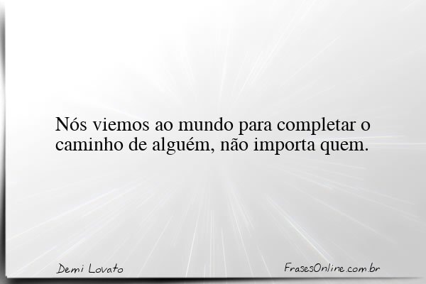 Frase de Demi Lovato