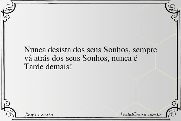 Frase de Demi Lovato