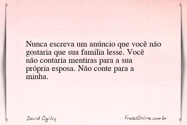 Frase de David Ogilvy