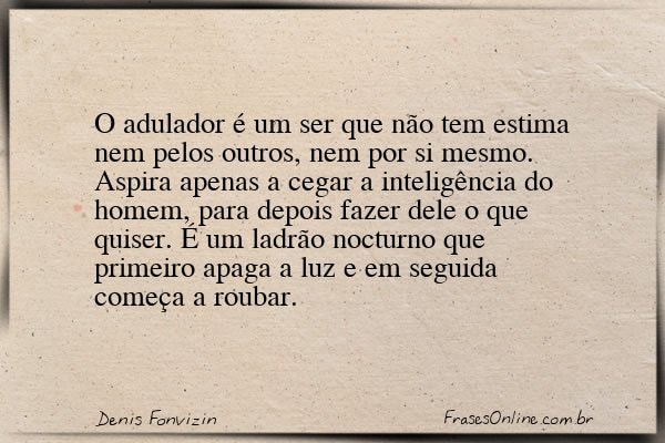 Frase de Denis Fonvizin
