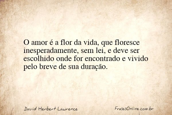 Frase de David Herbert Lawrence