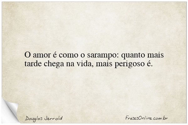 Frase de Douglas Jerrold