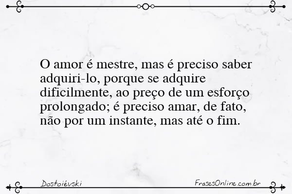 Frase de Dostoiévski