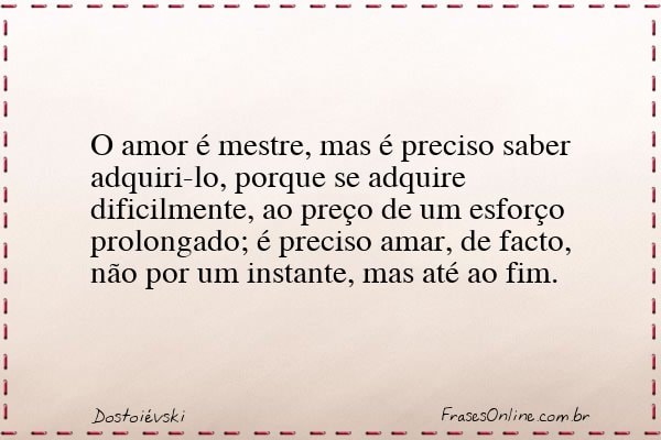 Frase de Dostoiévski