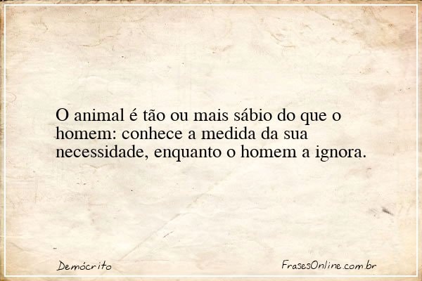 Frase de Demócrito
