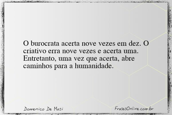 Frase de Domenico De Masi