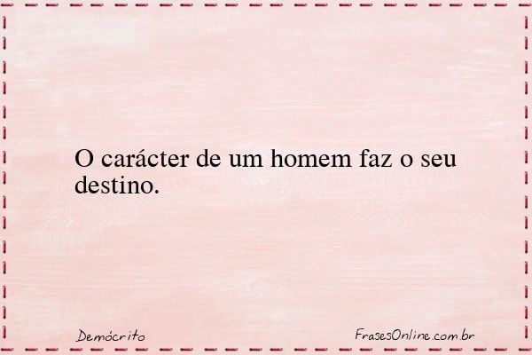 Frase de Demócrito