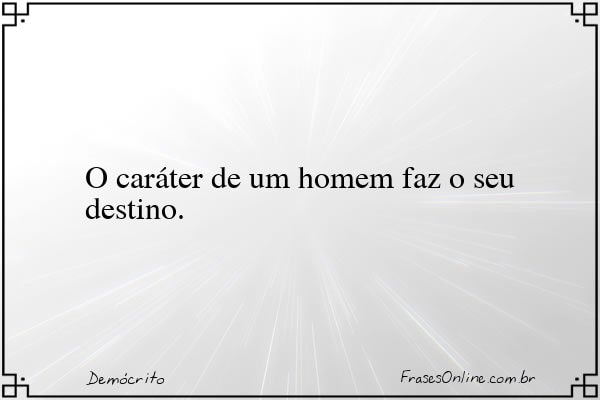 Frase de Demócrito