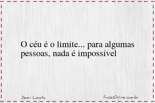 Frase de Demi Lovato