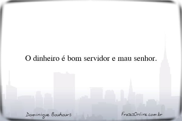 Frase de Dominique Bouhours